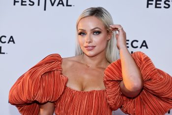WWE superstar and SmackDown Women's Champion Liv Morgan at a movie premier.