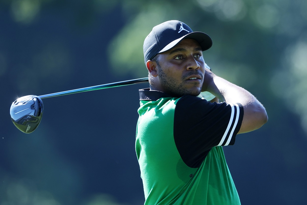 Harold Varner III during the first round of the 2022 BMW Championship