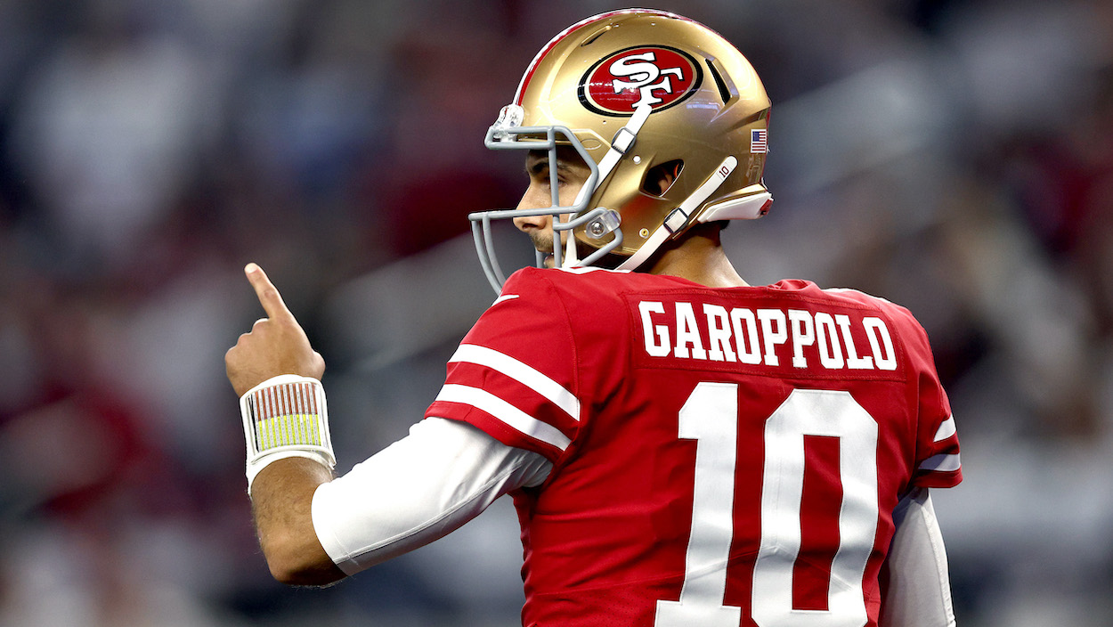 Jimmy Garoppolo of the San Francisco 49ers in 2022.