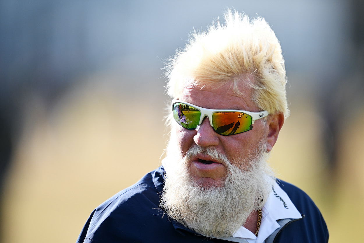 John Daly looks on during the 2022 Open Championship.