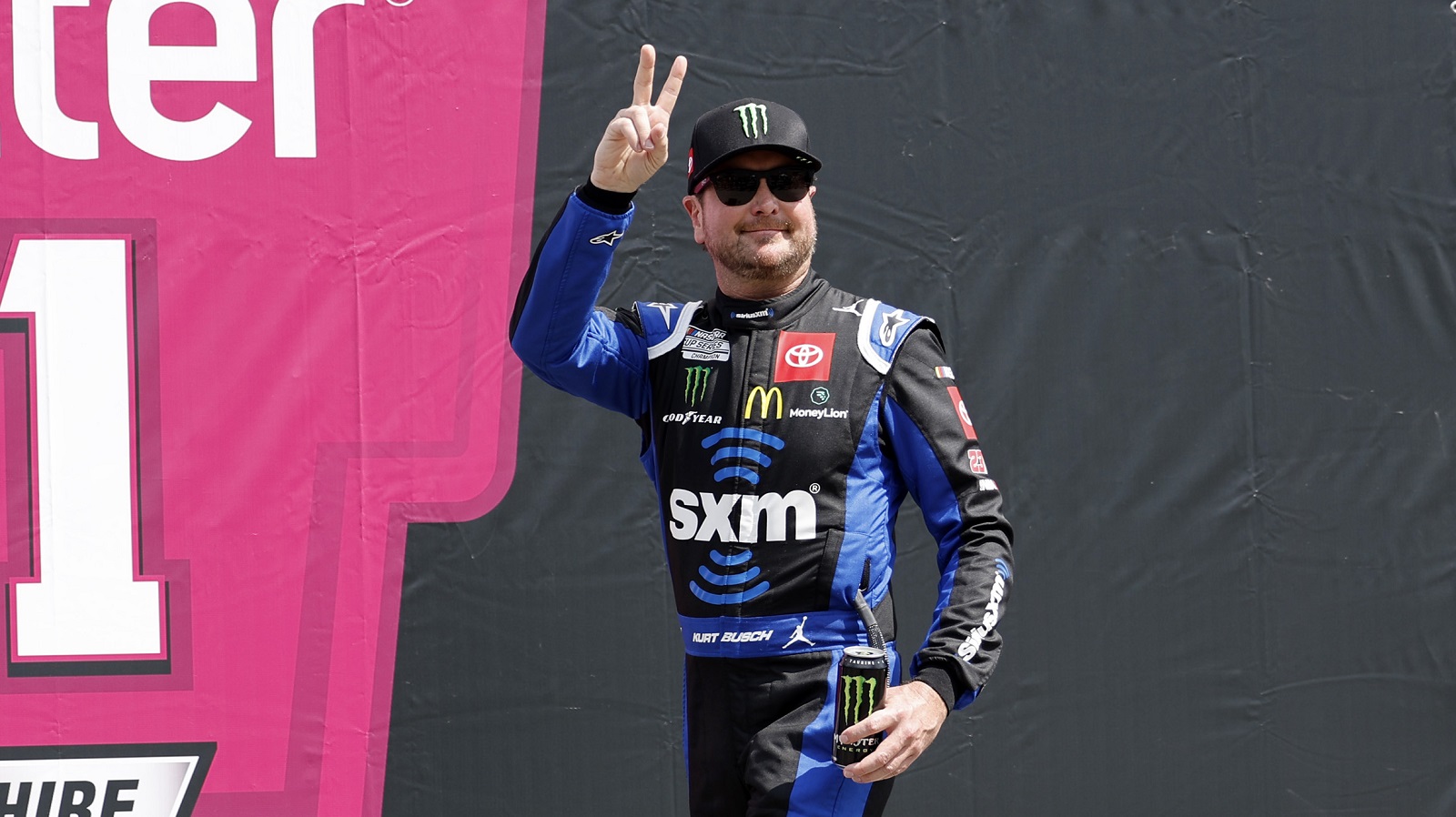 Kurt Busch before the NASCAR Cup Series Ambetter 301 on July 17, 2022, at New Hampshire Motor Speedway.