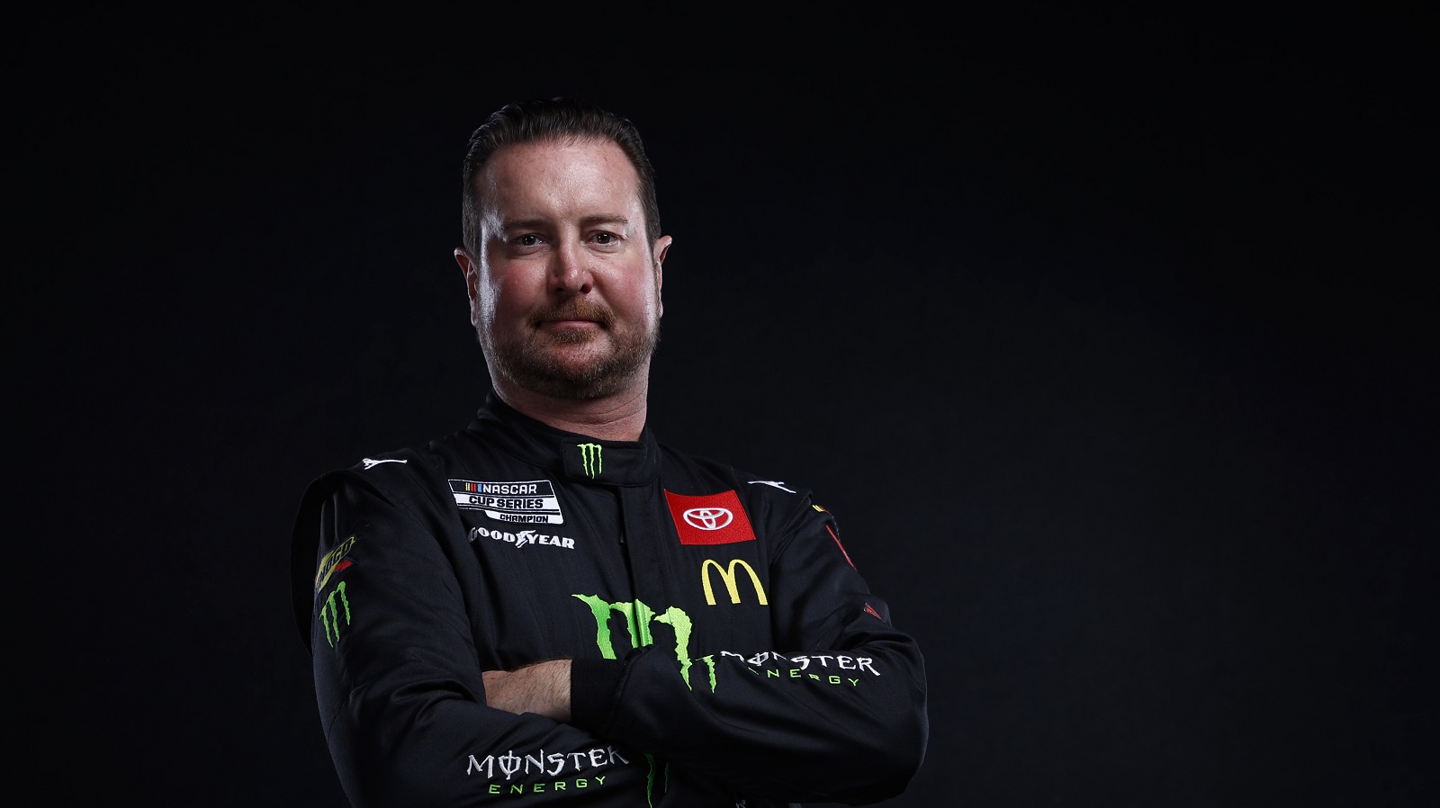 NASCAR driver Kurt Busch poses for a photo during NASCAR Production Days at Clutch Studios on Jan. 19, 2022, in Concord, North Carolina.