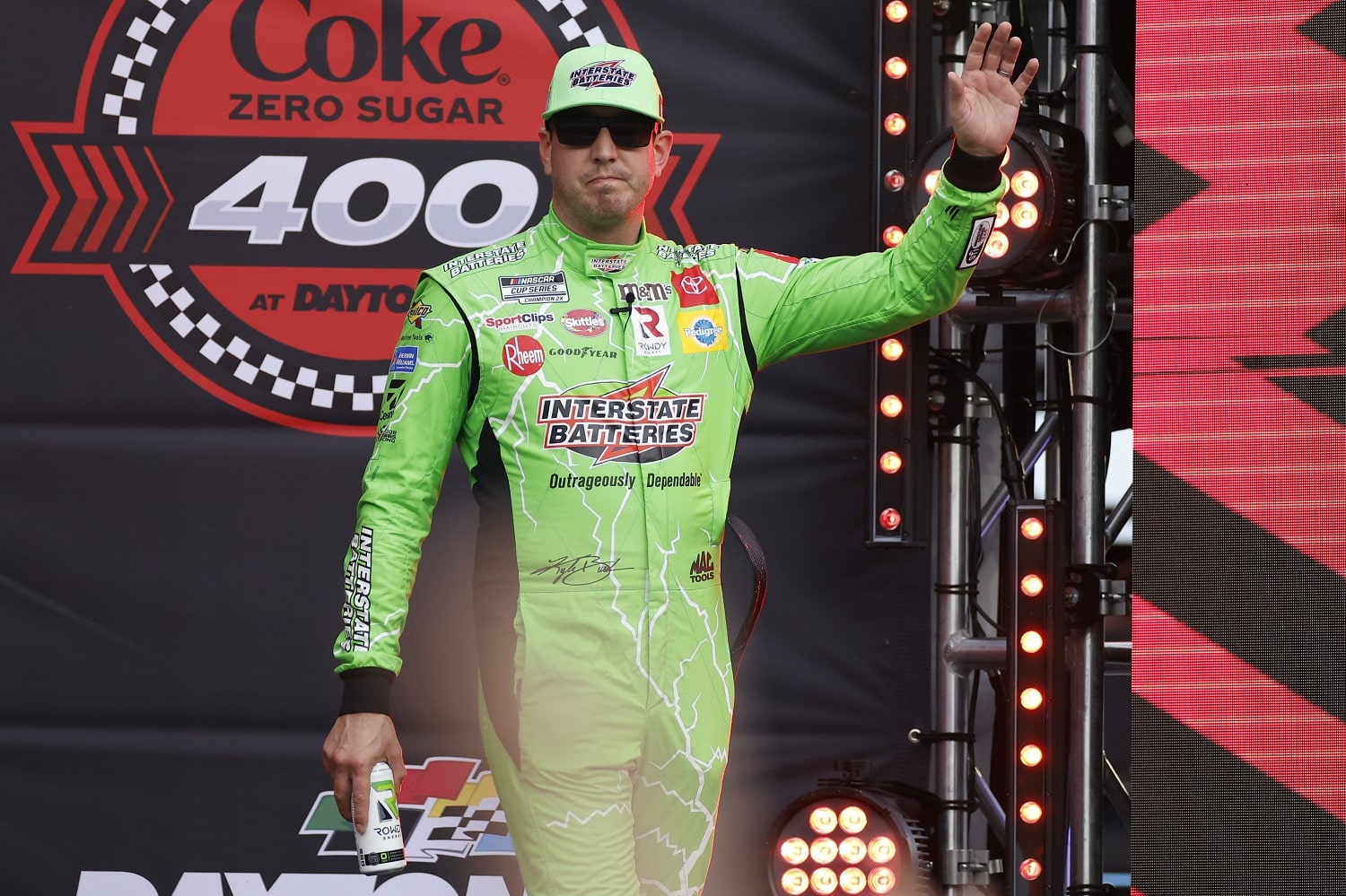 Kyle Busch during the Coke Zero Sugar 400 on Aug. 28, 2021, at Daytona International Speedway.