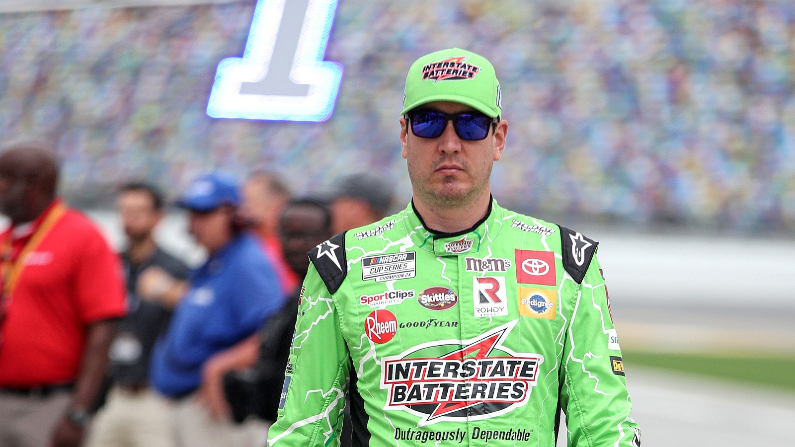 Kyle Busch walks the grid prior to the NASCAR Cup Series Coke Zero Sugar 400 at Daytona International Speedway on Aug. 28, 2022. | Meg Oliphant/Getty Images