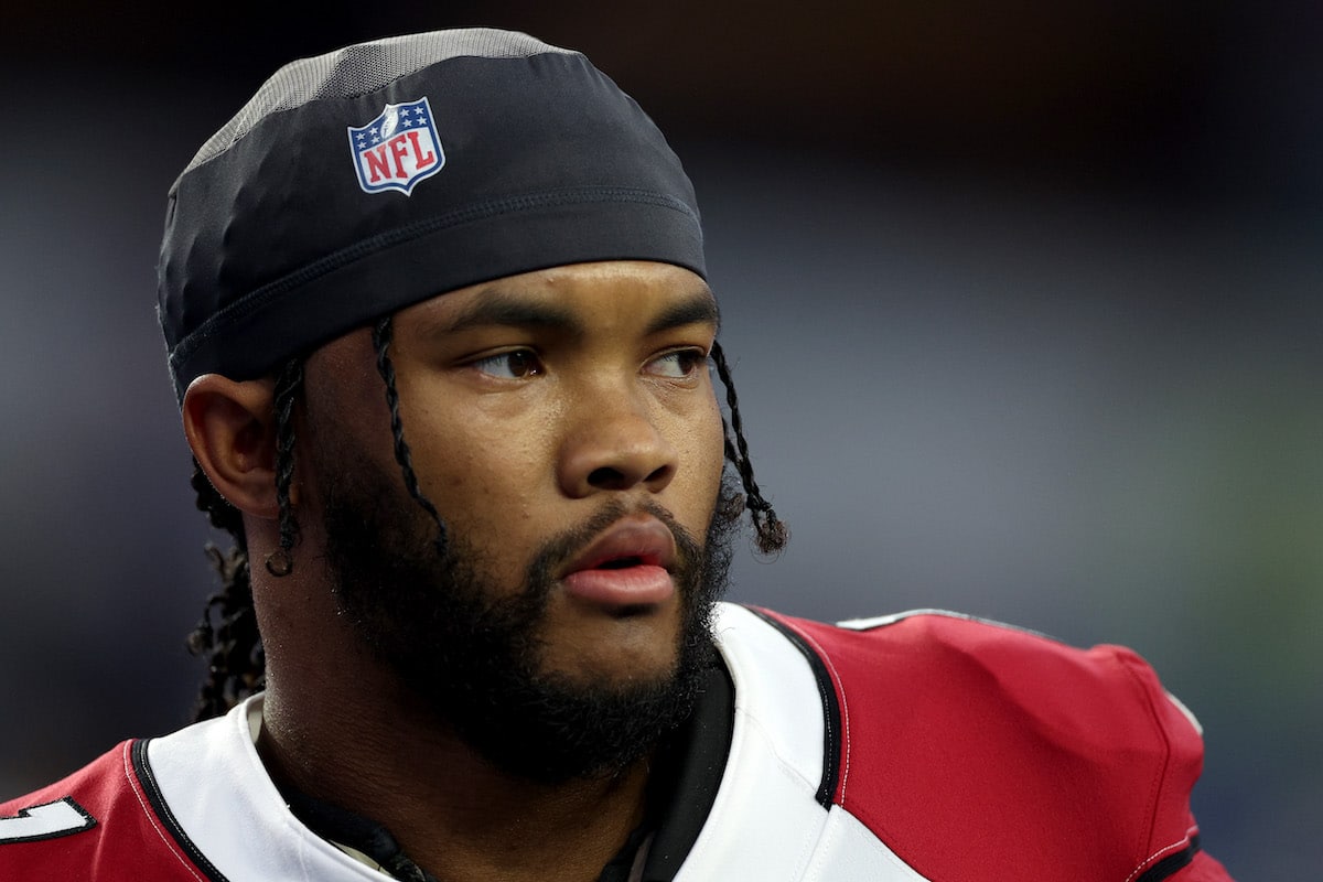 Kyler Murray of the Arizona Cardinals looks on before a game