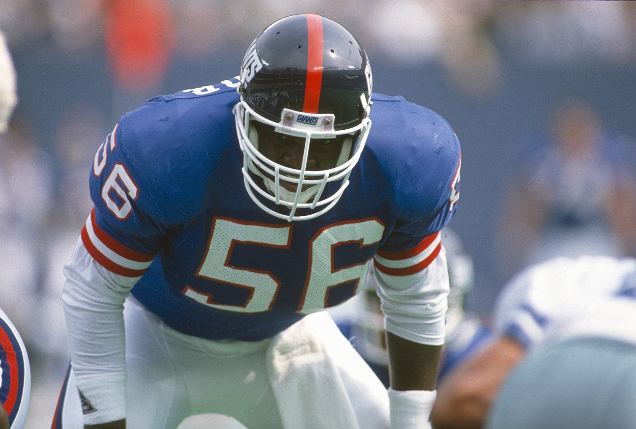 Lawrence Taylor ahead of an NFL matchup between the Giants and Cowboys