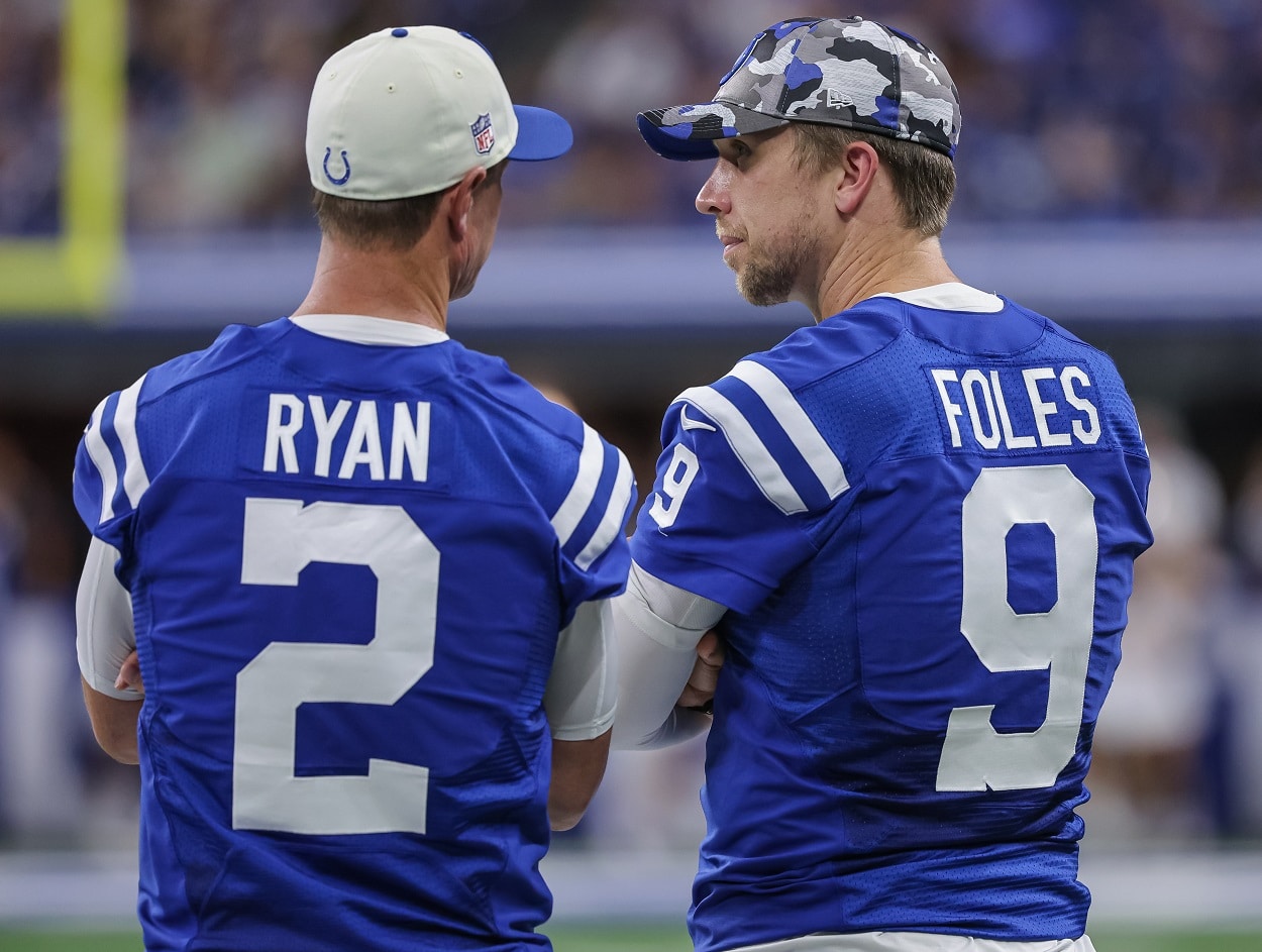 NFL quarterbacks Matt Ryan and Nick Foles
