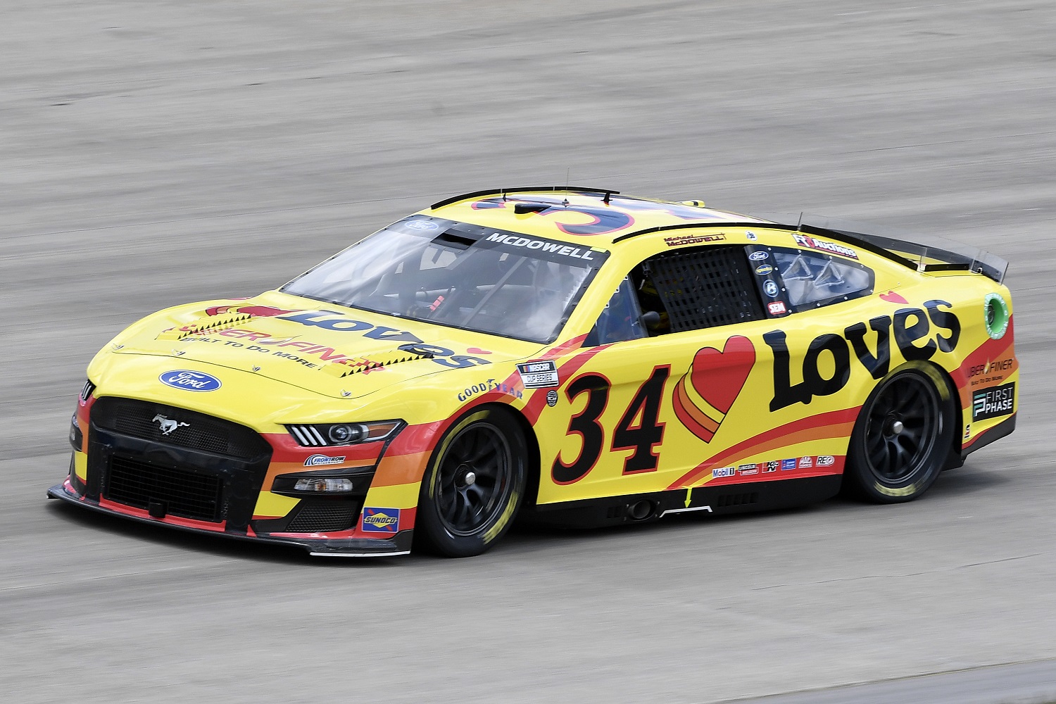 Michael McDowell drives during qualifying for the NASCAR Cup Series Ally 400 at Nashville Superspeedway on June 25, 2022.