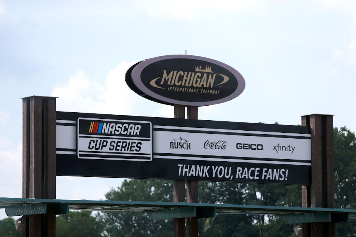 A guest exit at the Michigan International Speedway.