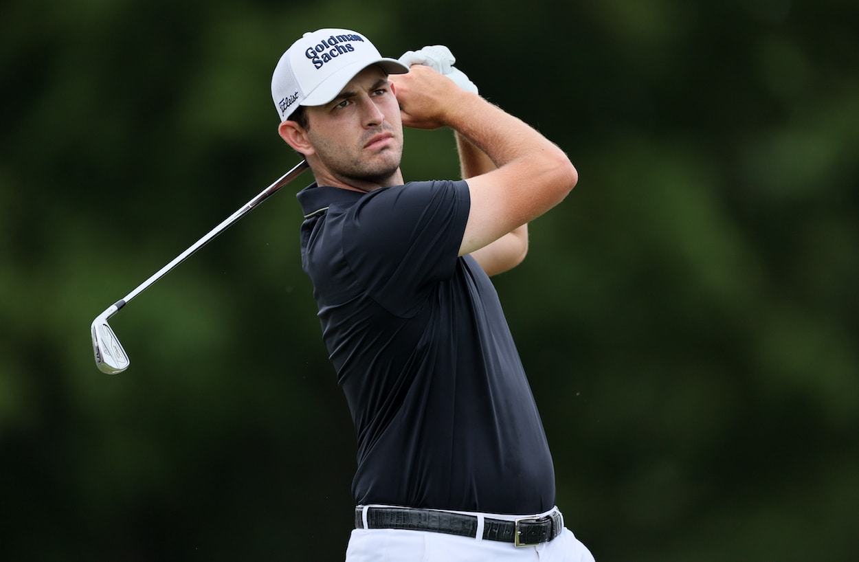 Patrick Cantlay hits a shot during the BMW Championship.