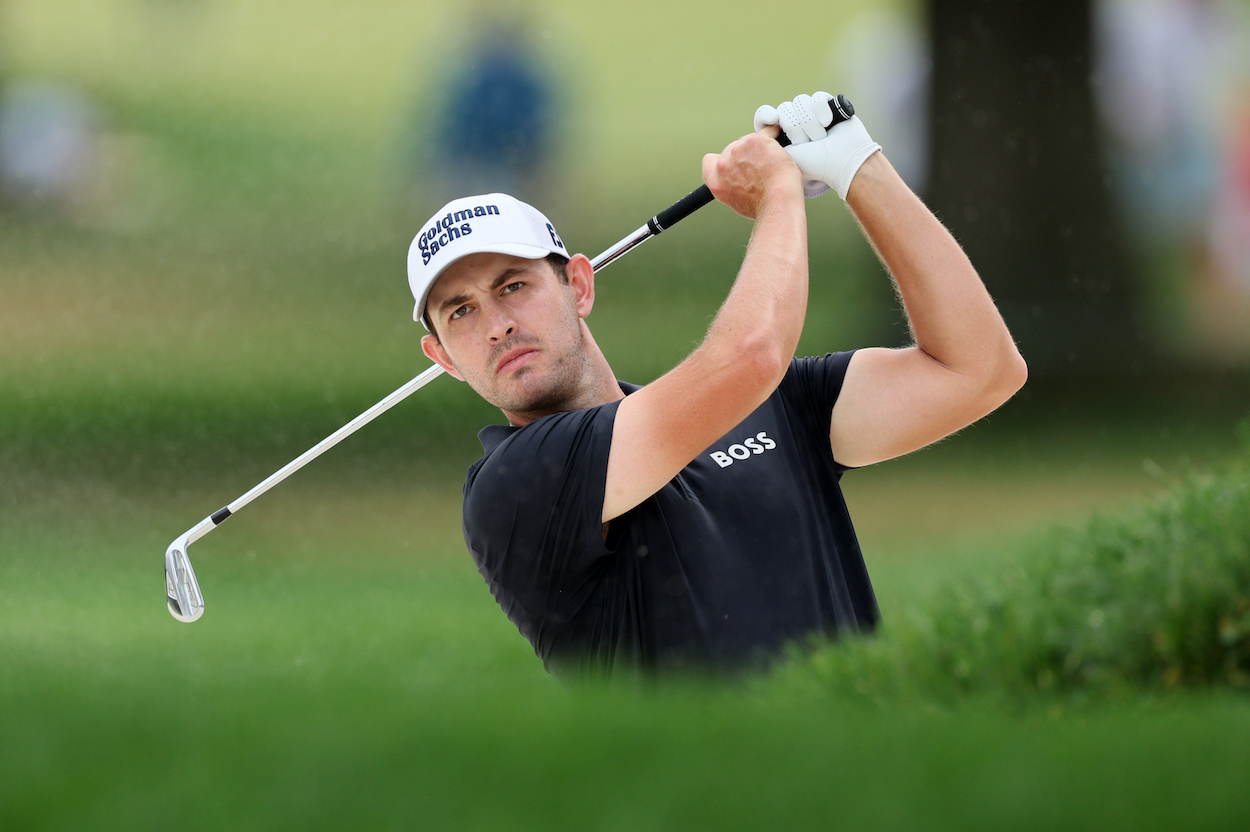 Patrick Cantlay hits a shot during the BMW Championship.
