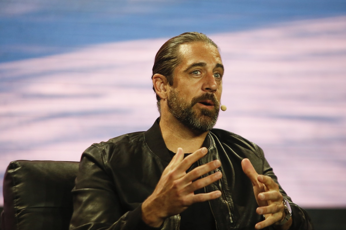 Aaron Rodgers speaks at the Bitcoin 2022 Conference