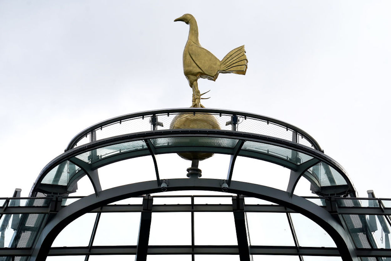 The cockerel atop Tottenham Hotspur Stadium. | Nick Potts/PA Images via Getty Images