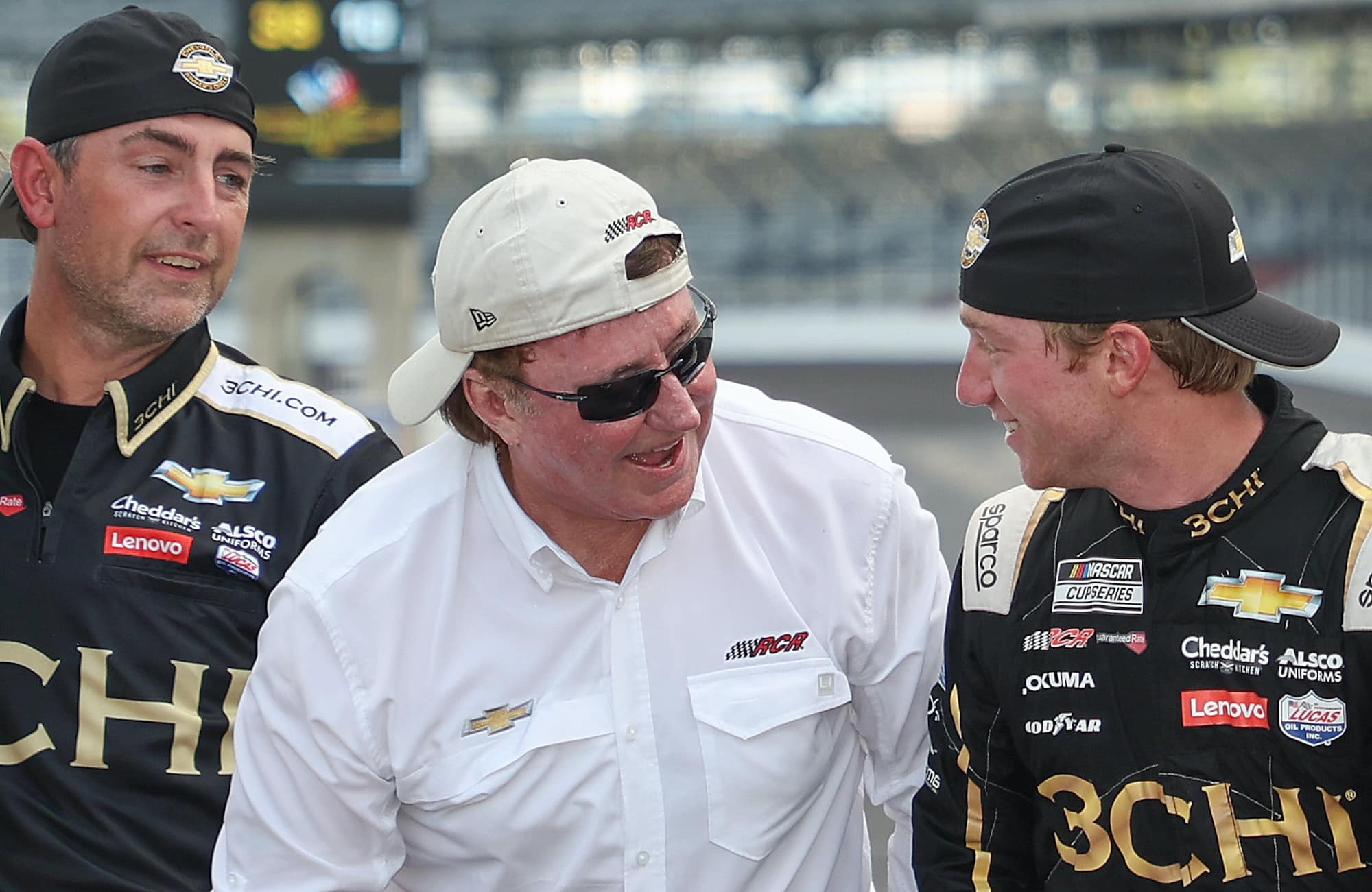 Tyler Reddick and Richard Childress celebrate