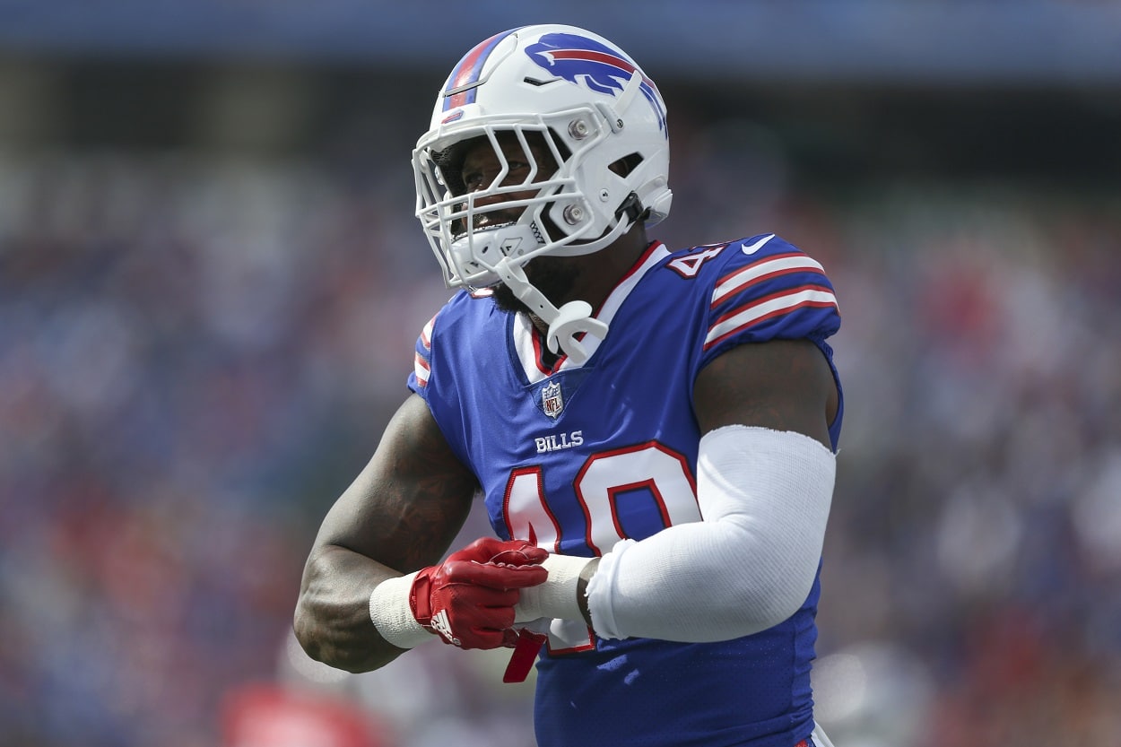 Von Miller during Buffalo Bills training camp