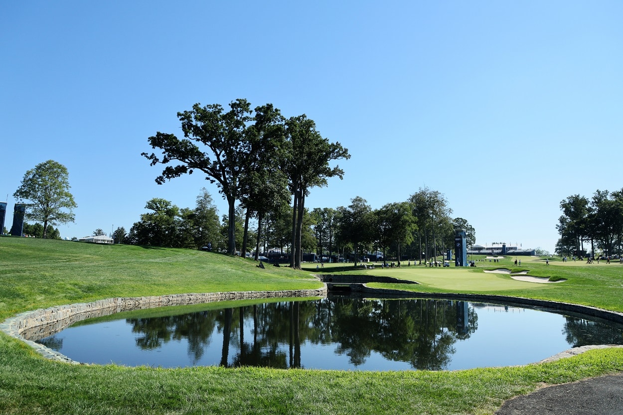 The 5th hole at Wilmington Country Club, site of the 2022 BMW Championship