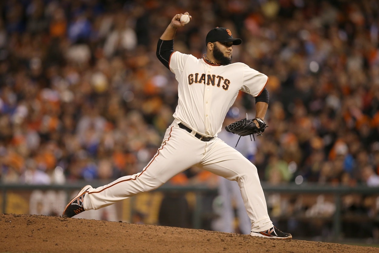 Yusmeiro Petit during Game 4 of the 2014 MLB World Series