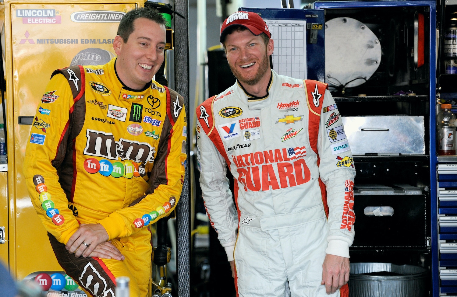 Dale Earnhardt Jr. and Kyle Busch talk