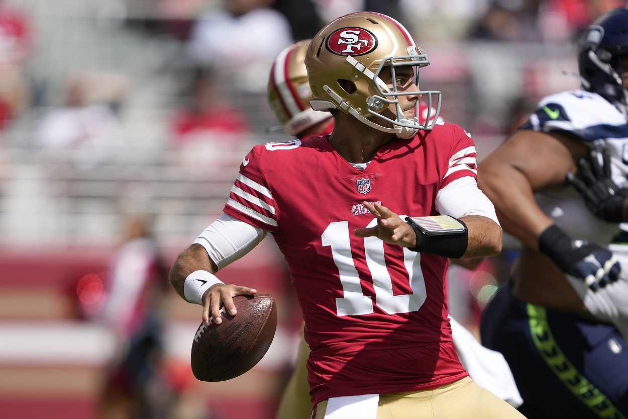 The 49ers Are Paying Jimmy Garoppolo a Lot More Than They Were Expecting to With Trey Lance Out of the Mix