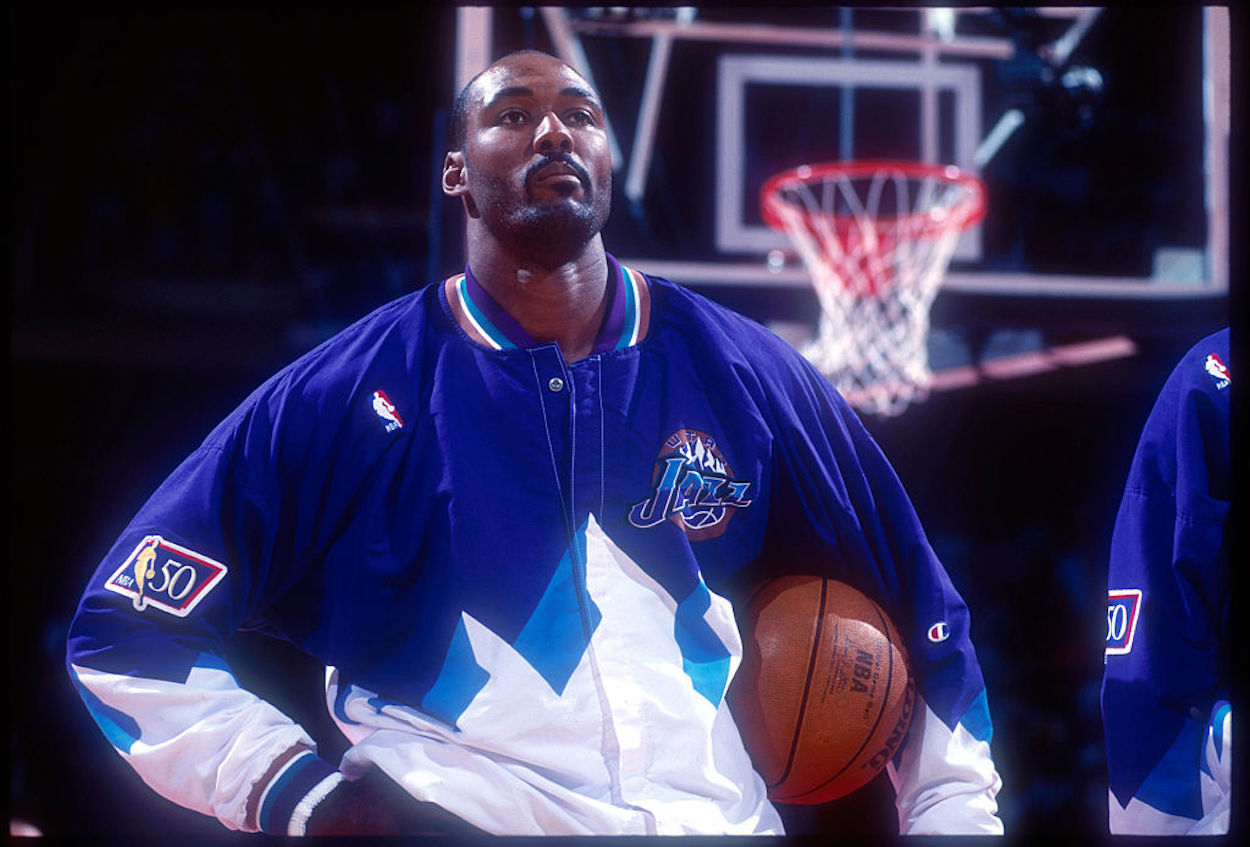 Karl Malone during his time with the Utah Jazz.