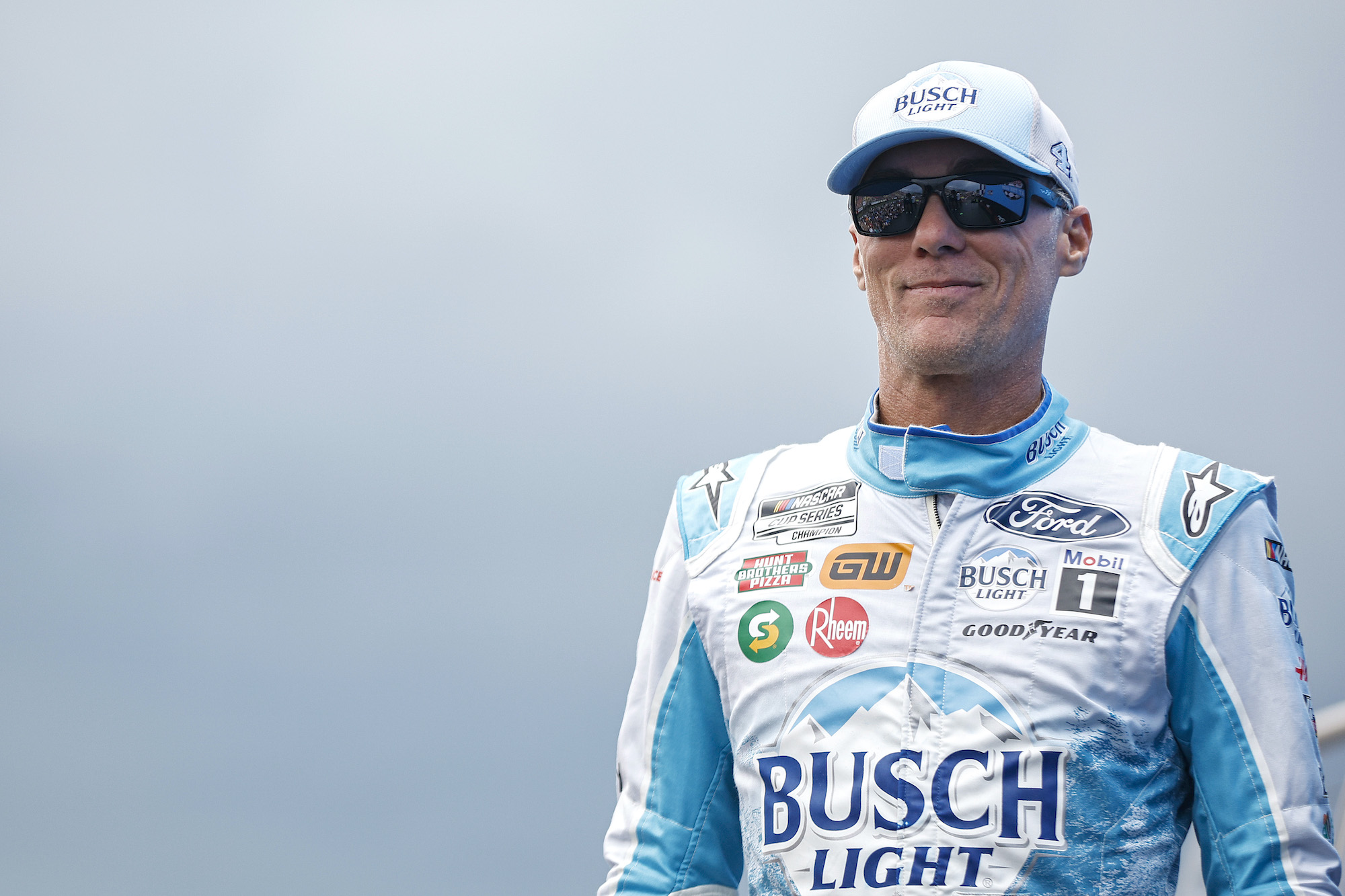 Kevin Harvick walks out on stage