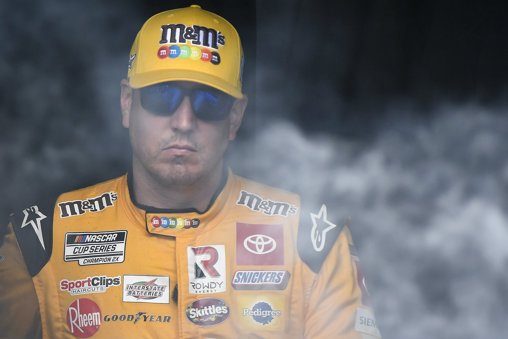 Kyle Busch walks out for driver intros