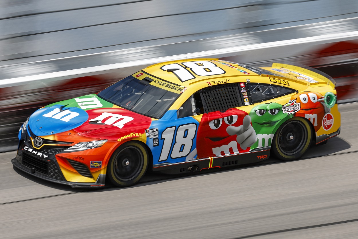 NASCAR Cup Series driver Kyle Busch in the No. 18 car