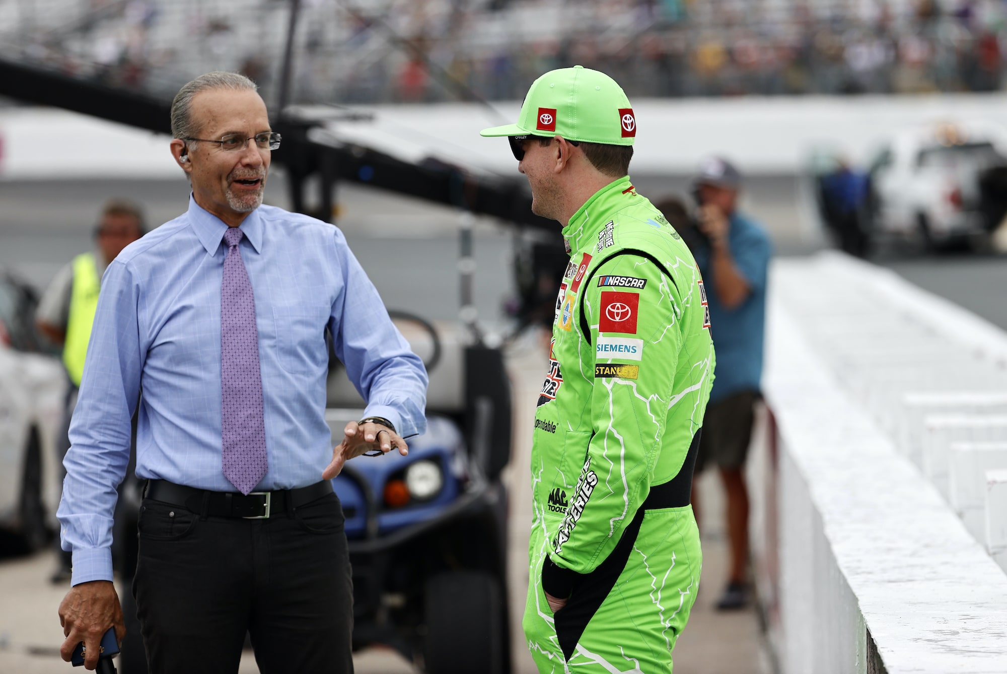 Kyle Busch and Kyle Petty talk