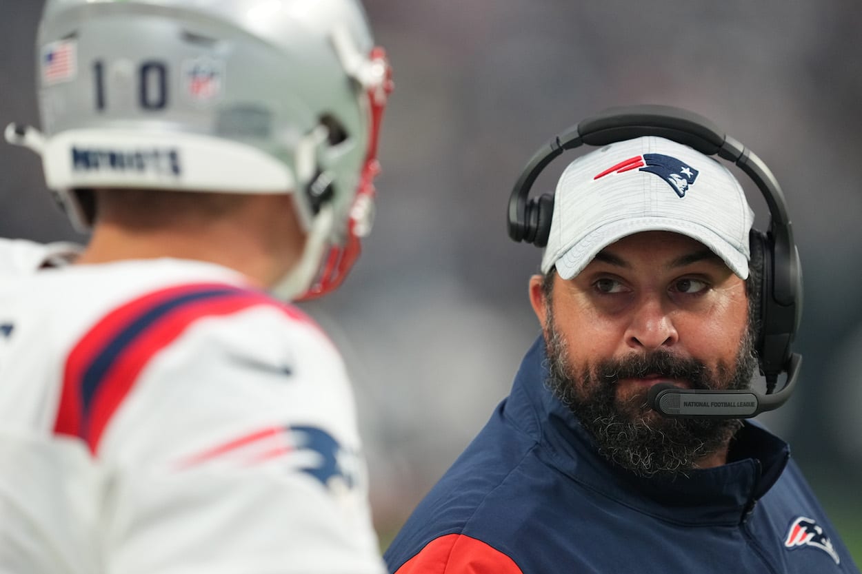 Matt Patricia in his role as de facto offensive coordinator for the New England Patriots