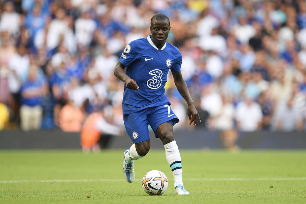 Midfielder N'Golo Kante in action for Chelsea.