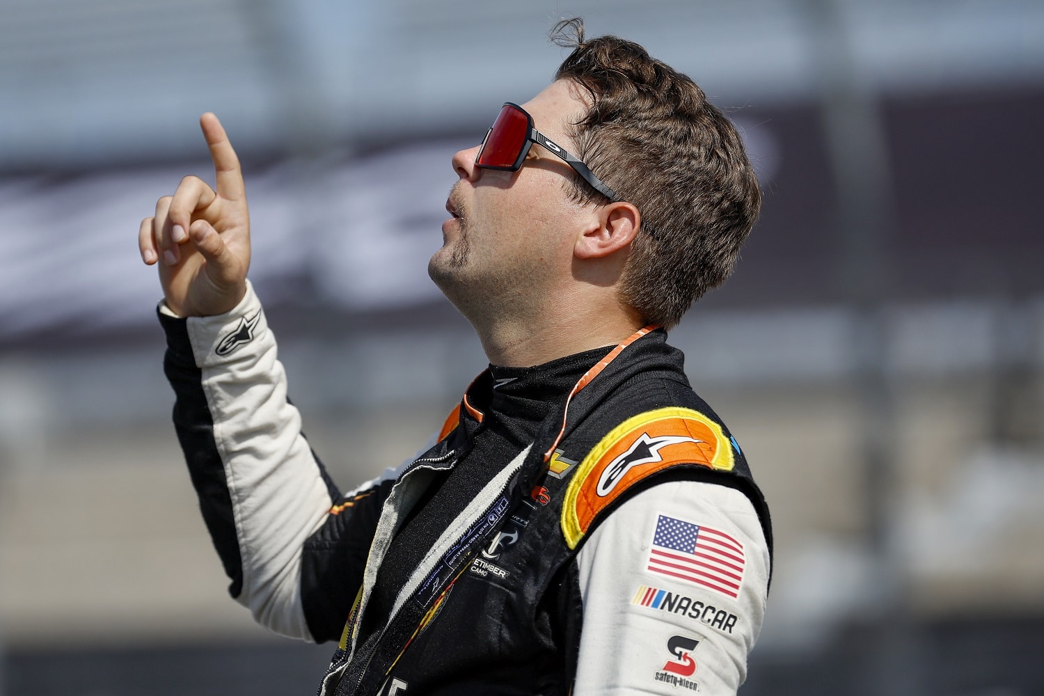 Noah Gragson waits on the grid during qualifying for the NASCAR Cup Series Cook Out Southern 500 at Darlington Raceway on Sept. 3, 2022 in Darlington, South Carolina. | Jared C. Tilton/Getty Images