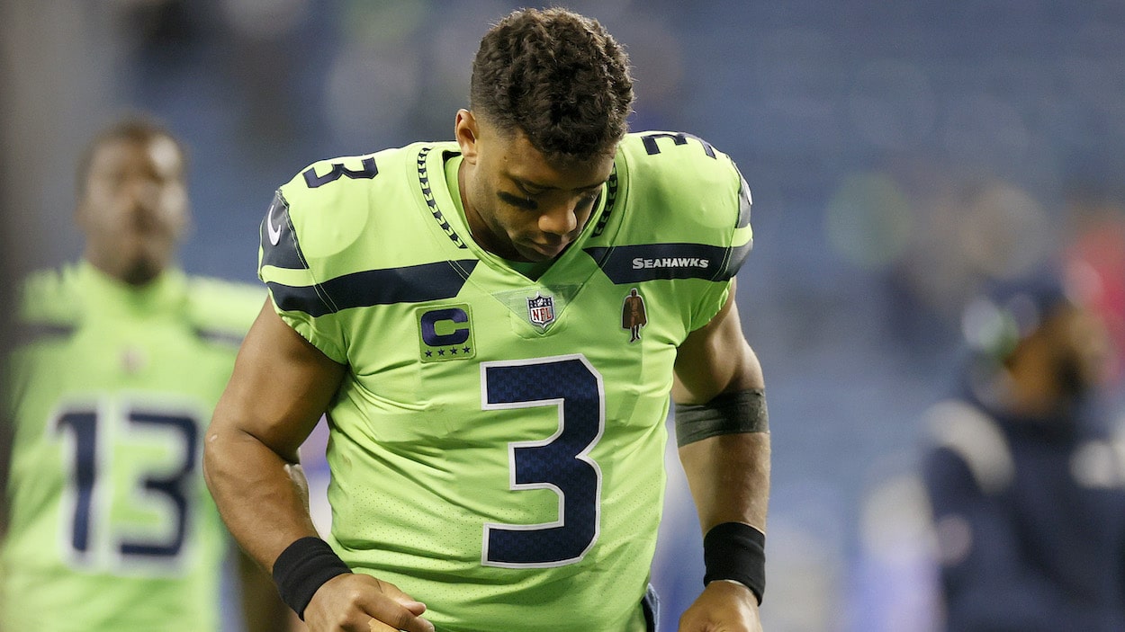 Russell Wilson on the Seattle Seahawks