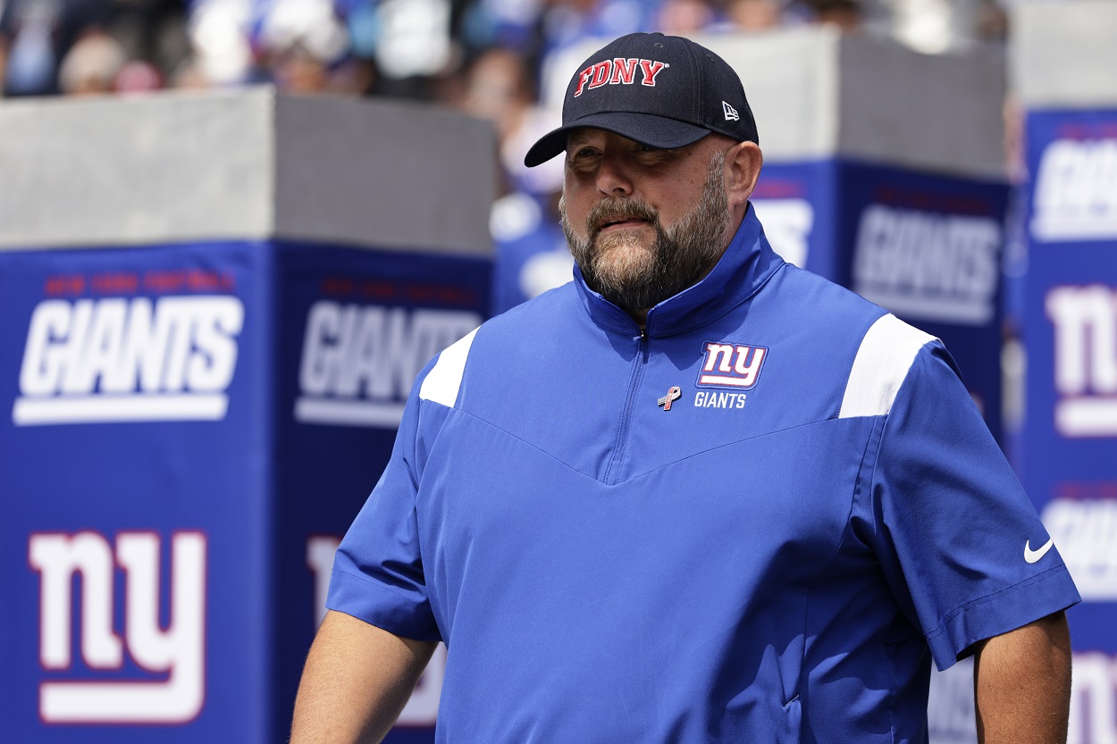 Brian Daboll ahead of a Giants-Panthers matchup in September 2022