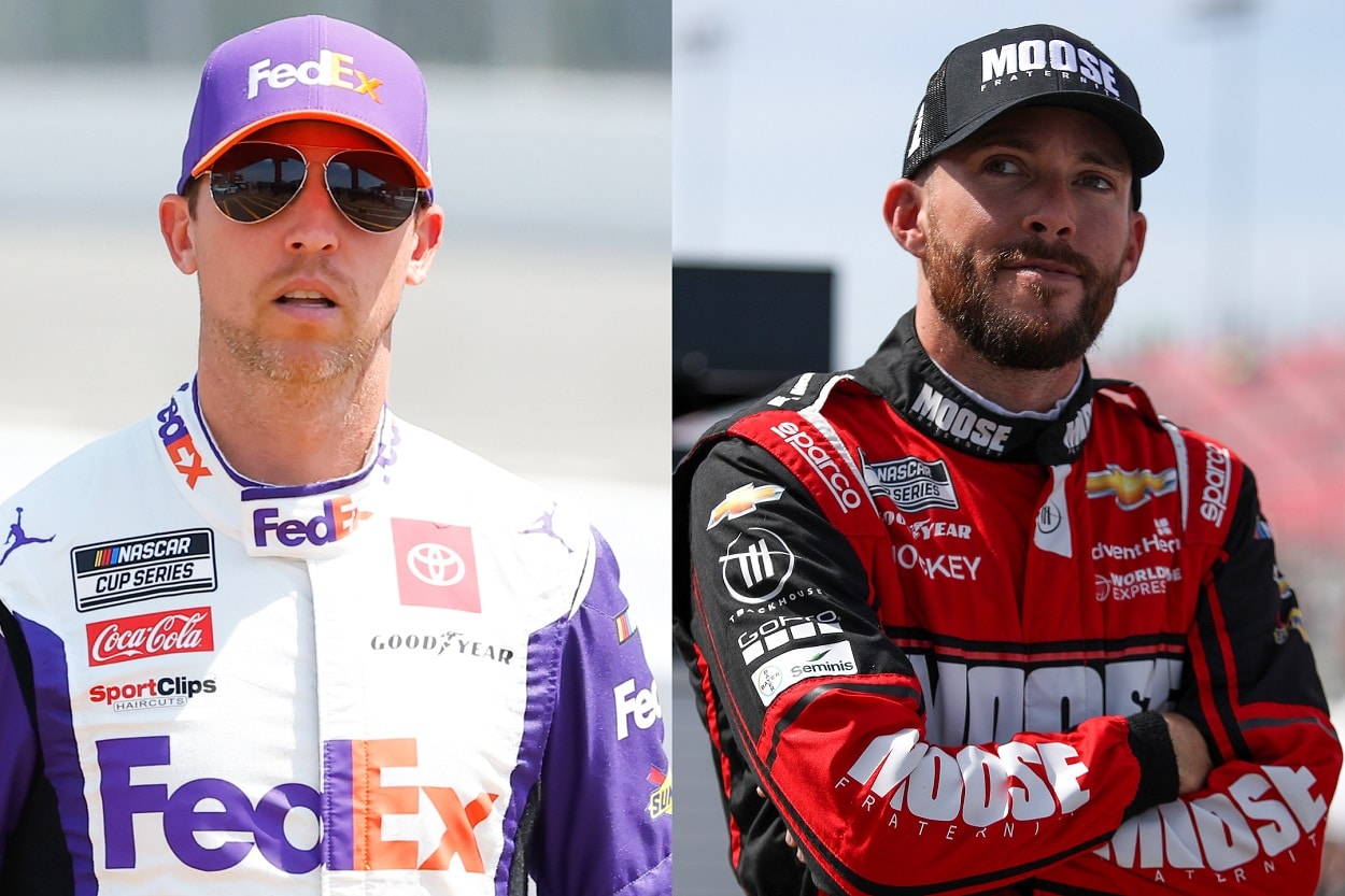 Denny Hamlin and Ross Chastain