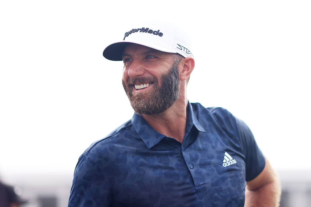 Dustin Johnson looks on during the LIV Golf Invitational - Bankok.