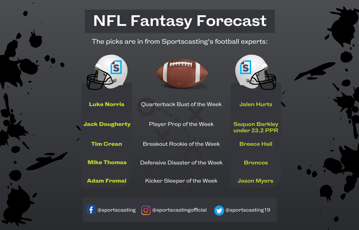 Sportscasting's fantasy football predictions for Week 6.