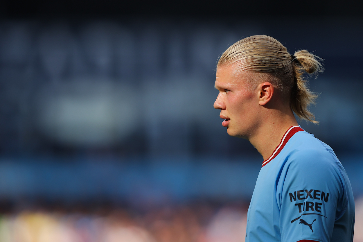Erling Haaland of Manchester City during the Premier League match between Manchester City and Southampton FC