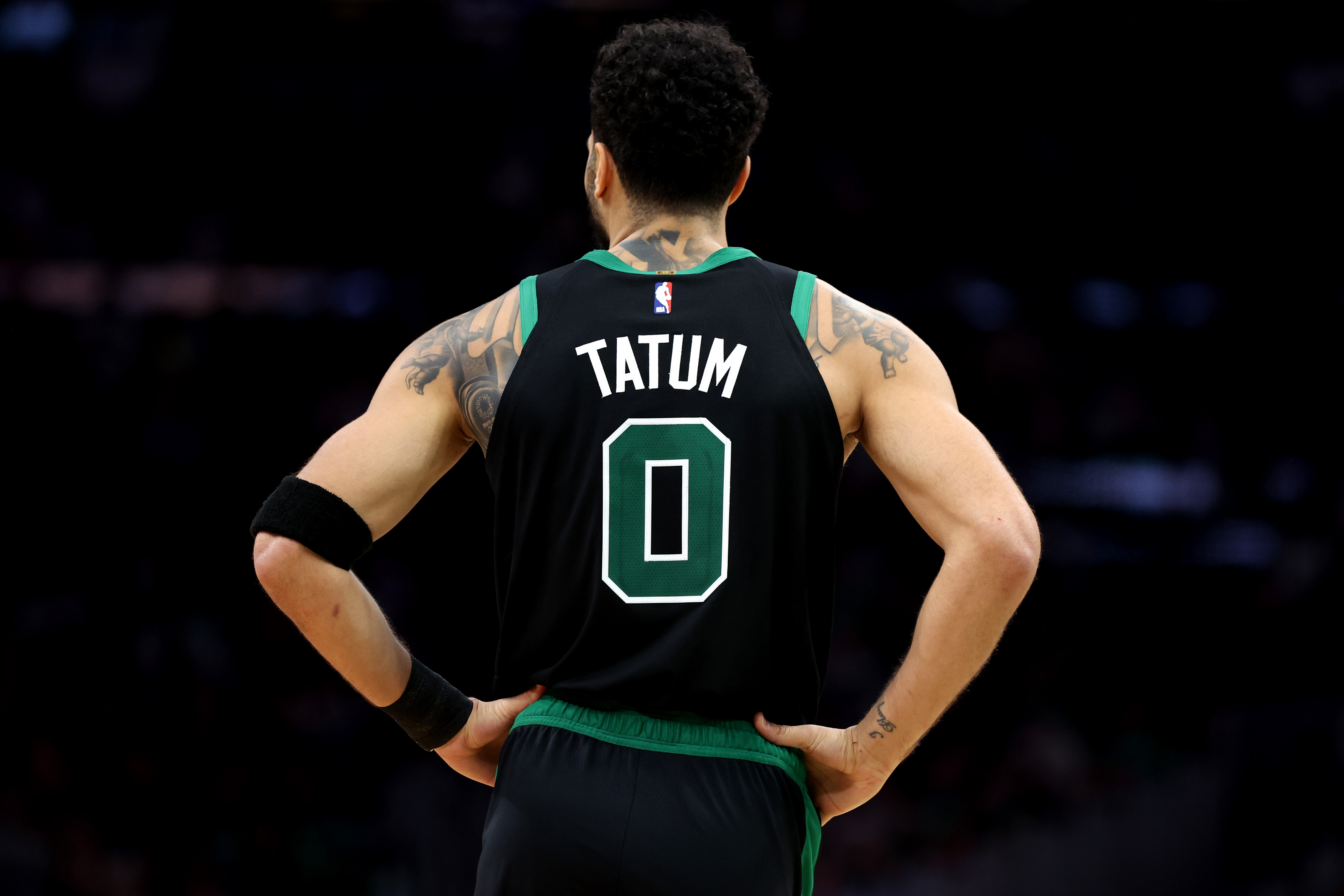 Jayson Tatum of the Boston Celtics during the second half against the Cleveland Cavaliers.