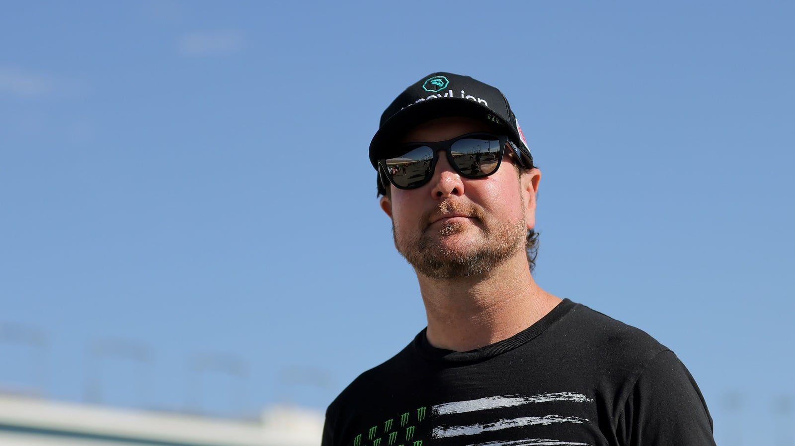 NASCAR driver Kurt Busch looks on during qualifying for the NASCAR Cup Series South Point 400 at Las Vegas Motor Speedway on Oct. 15, 2022. | Jonathan Bachman/Getty Images