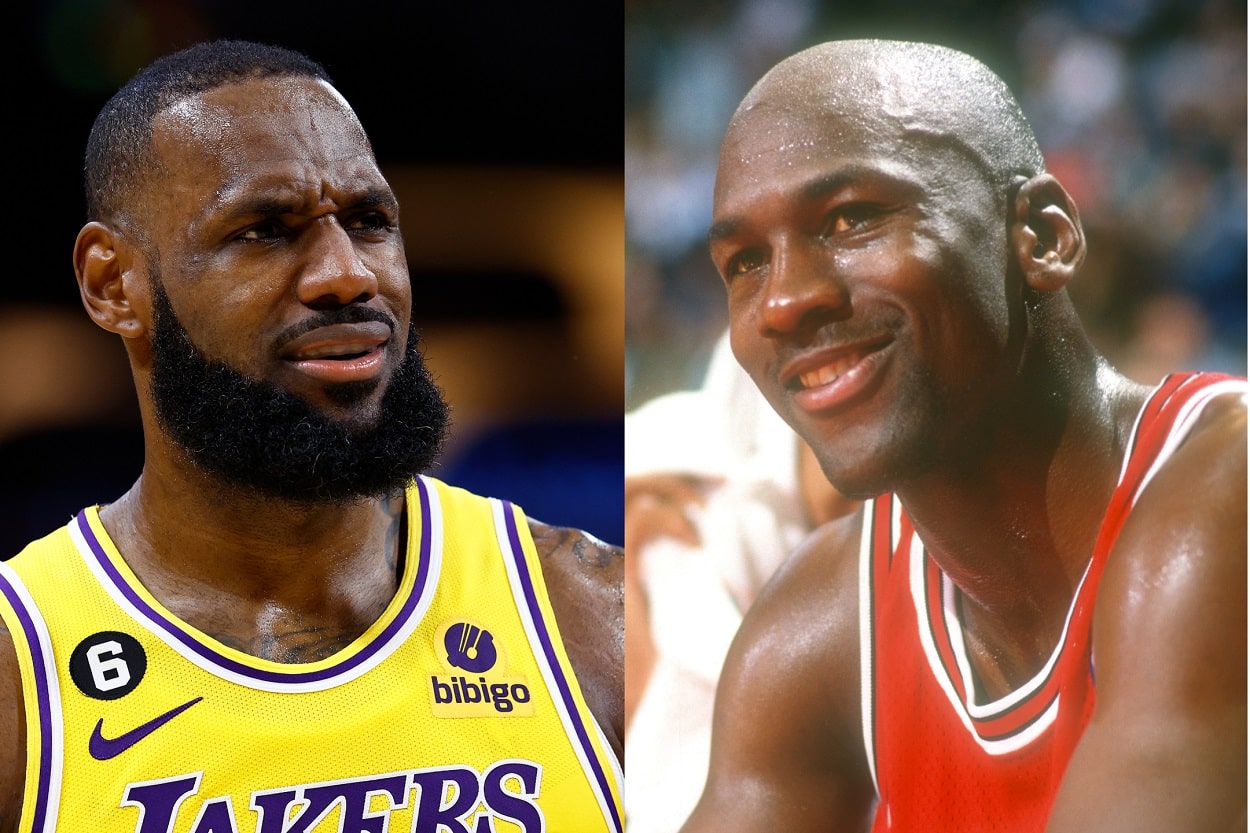 LeBron James and Michael Jordan