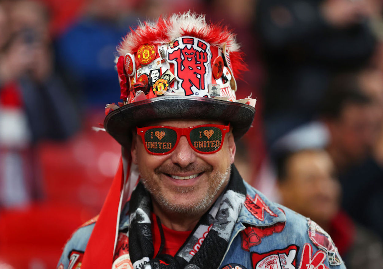 A Manchester United supporter in 2022.