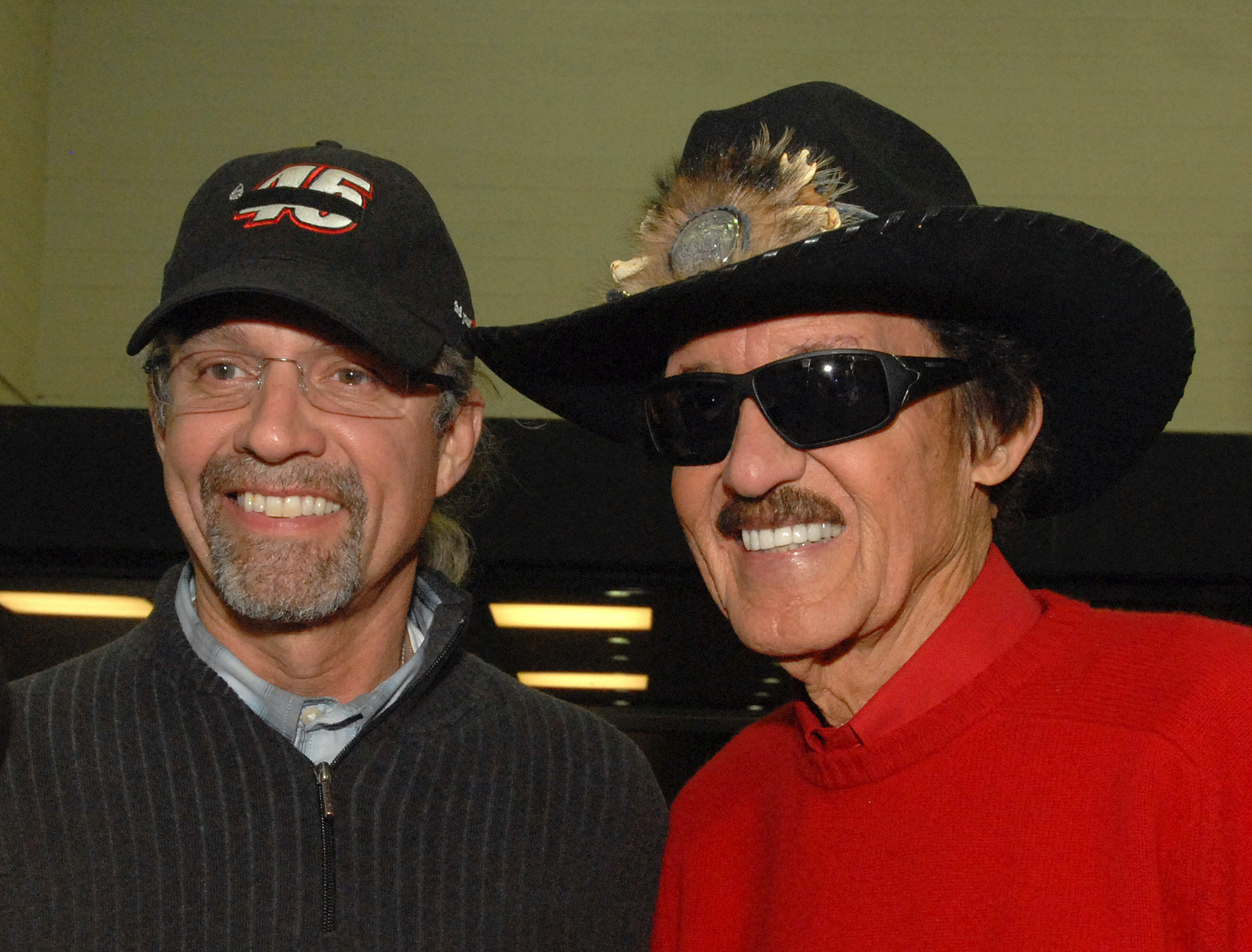 Kyle Petty and Richard Petty pose for photo