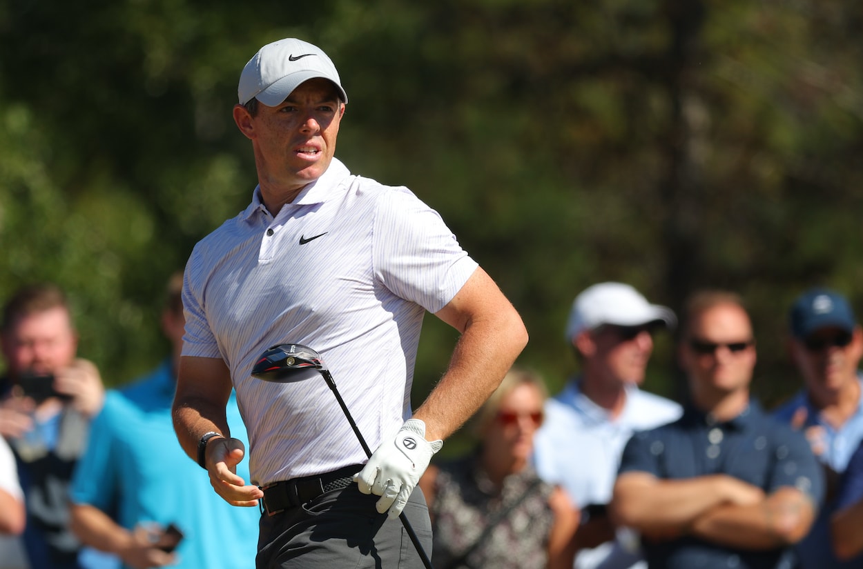 Rory McIlroy looks on during the 2022 CJ Cup.