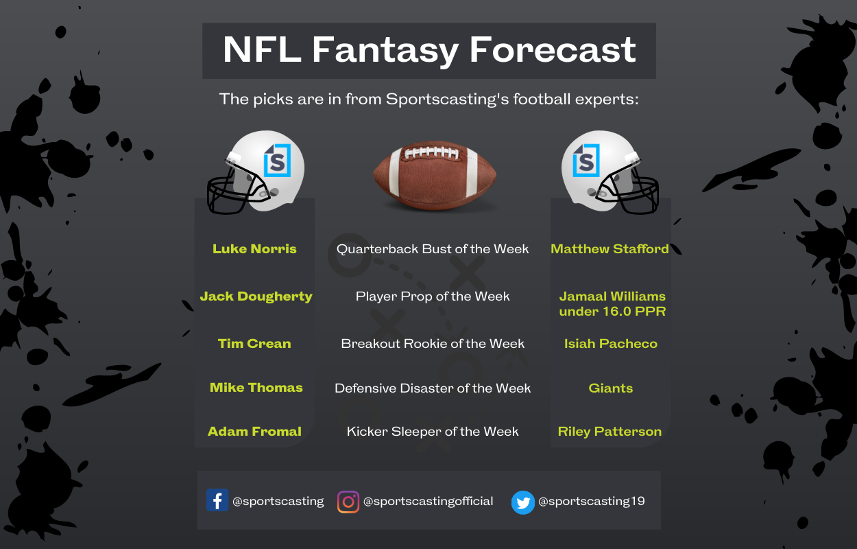 Sportscasting's fantasy football predictions for Week 5 of the 2022 NFL season