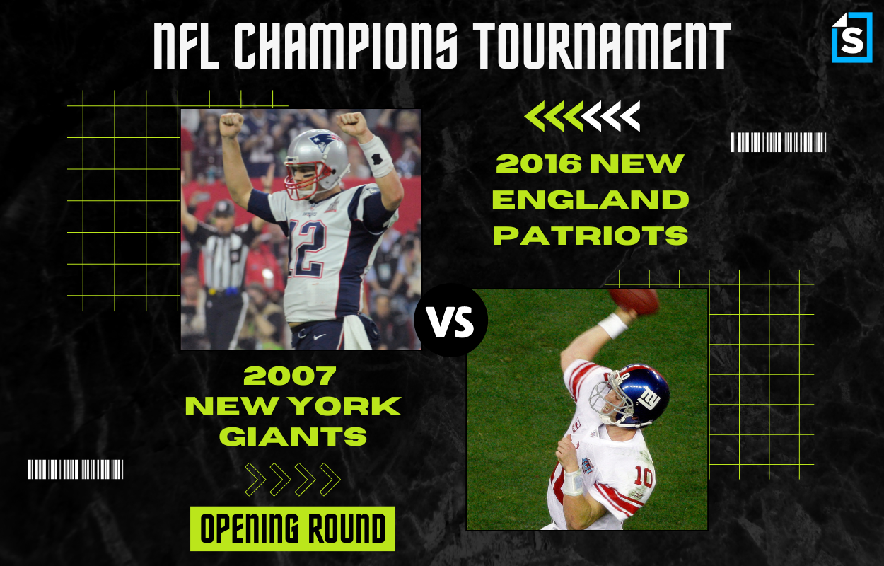 Super Bowl Tournament 2016 New England Patriots vs. 2007 New York Giants