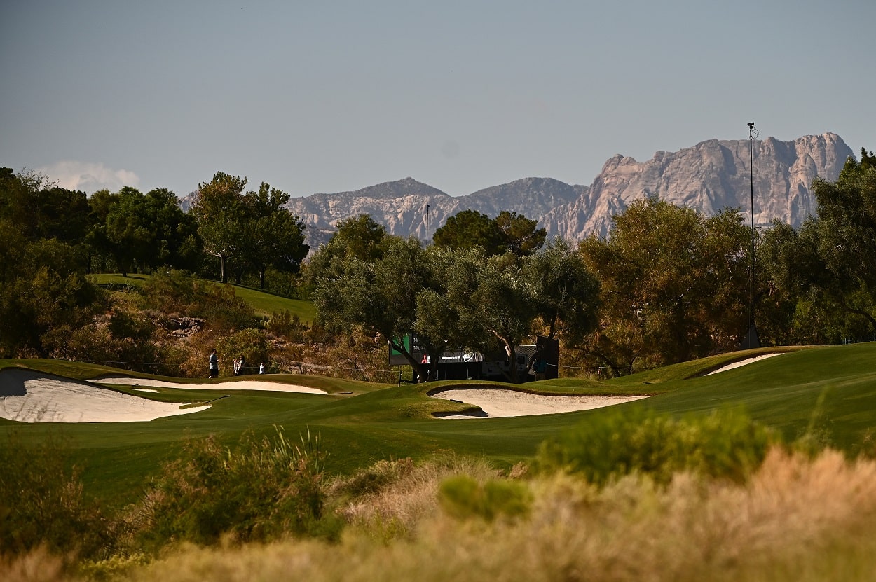 The 15th hole at TPC Summerlin, host of the PGA Tour Shriners Children's Open