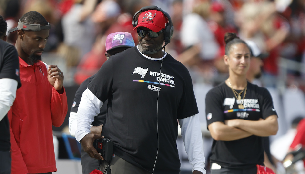 Tampa Bay Buccaneers Head Coach Todd Bowles who is one of four Black NFL head coaches.