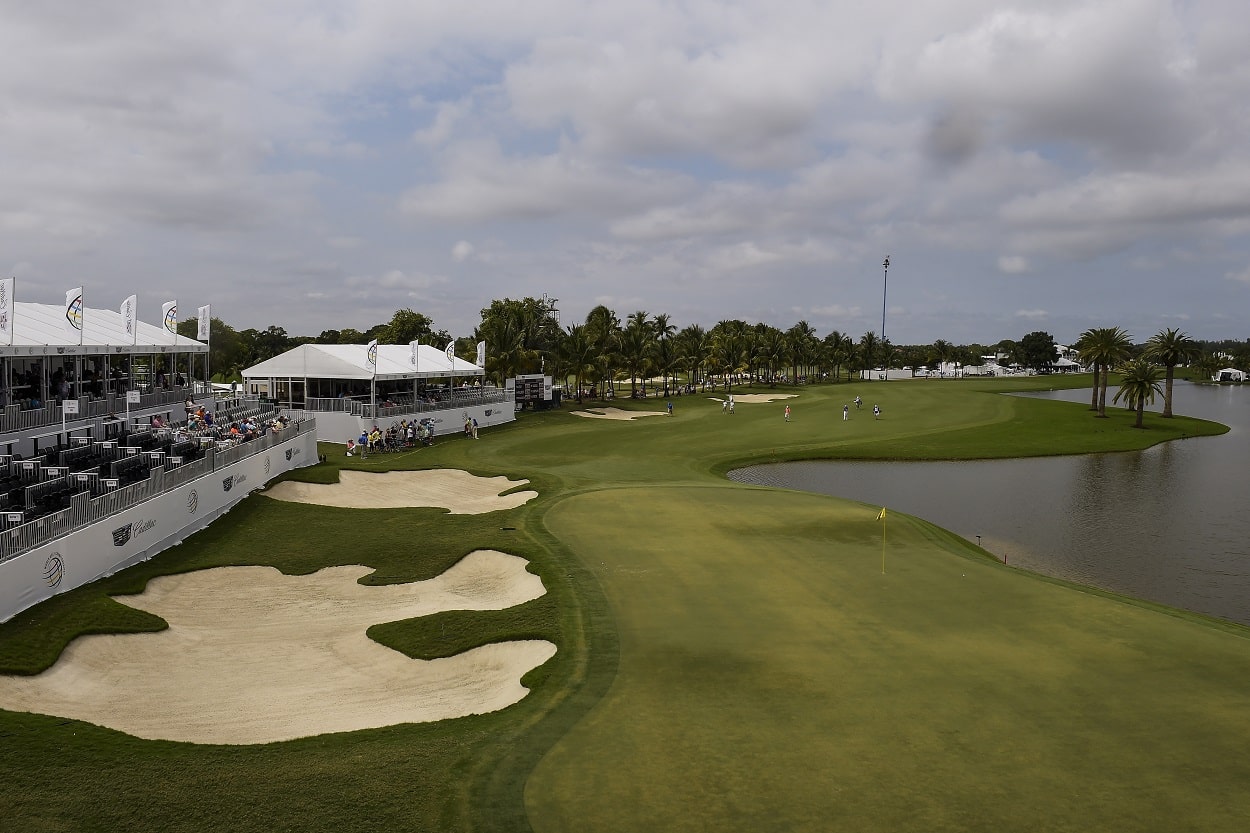 The 18th hole at the Blue Monster at Trump National Doral Miami