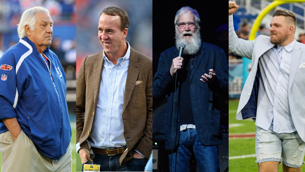 Colts, Pat McAfee, Jeff Saturday, Jim Irsay, David Letterman, Tom Moore, Reggie Miller, Peyton Manning