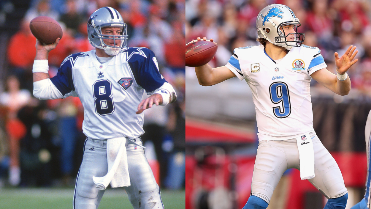 Troy Aikman and Matthew Stafford have the most Thanksgiving Day passing yards,